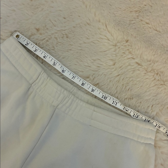 Reformation Wide Leg Sweatpants ivory off white medium organic cotton pockets - Picture 9 of 12